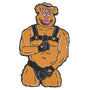 Geeky & Kinky Fozzie Leather Pin - Royal Sins