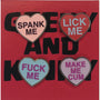 Geeky & Kinky Heart Pin 4pk (Spank Me - Lick Me - Fuck Me - Make Me Cum) - Royal Sins