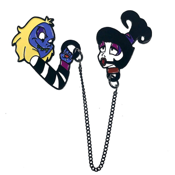 Geeky & Kinky Kinky Beetlejuice & Lydia Enamel Pin - Royal Sins