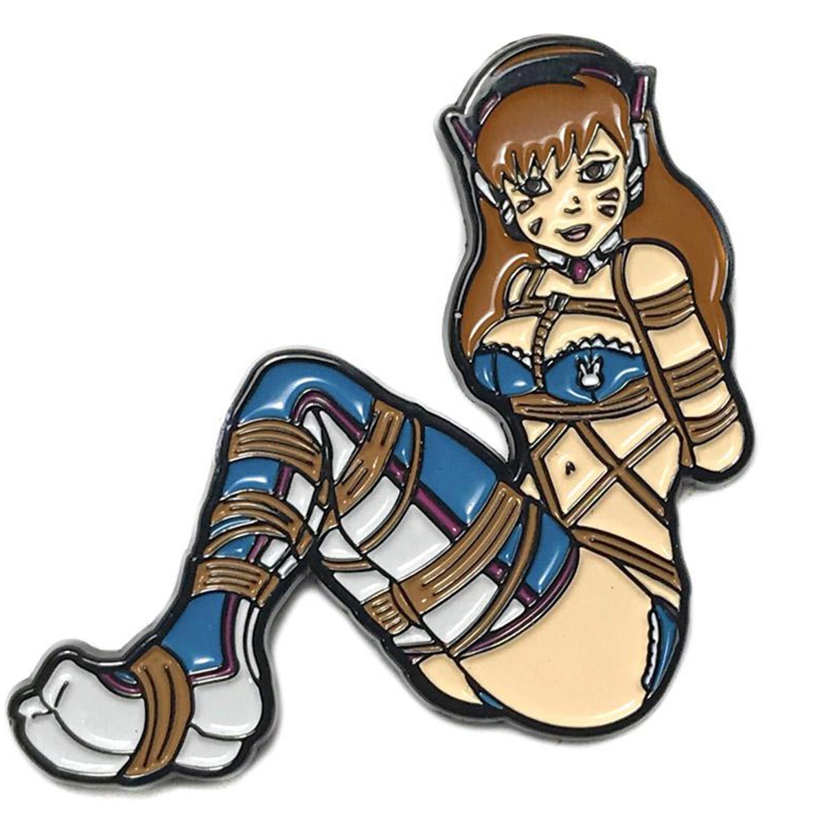 Geeky & Kinky Kinky Blue Bound D.VA Pin - Royal Sins