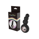 Gender Fluid Quiver Anal Ring Bead Vibe Silicone Black - Royal Sins