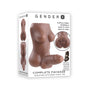 Gender X Complete Package Body Stroker With Shaft Brown 1lb - Royal Sins