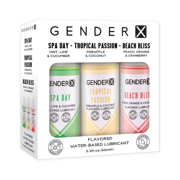 Gender X Flavored Lube Travel 3 - Pack - Royal Sins