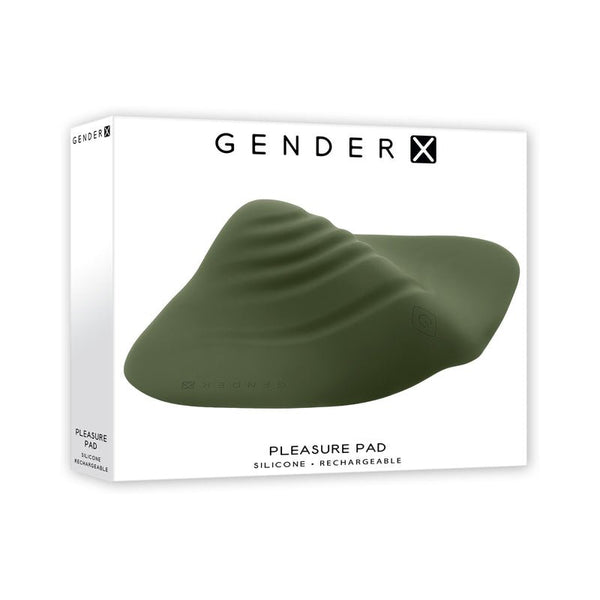 Gender X Pleasure Pad Rechargeable Grinding Pad & Stroker Silicone Green - Royal Sins