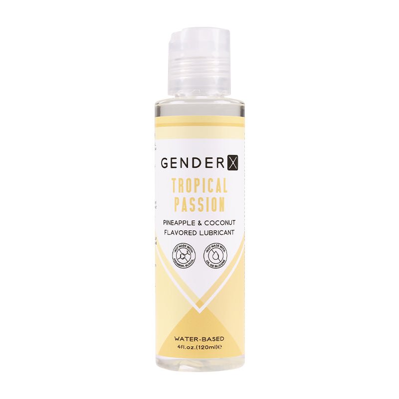 Gender X Tropical Passion Pineapple & Coconut Flavored Water - Based Lubricant 4 oz. - Royal Sins
