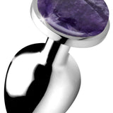 Genuine Amethyst Gemstone Anal Plug - Large - Royal Sins