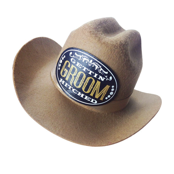 Gettin' Hitched Groom Cowboy Hat - Royal Sins