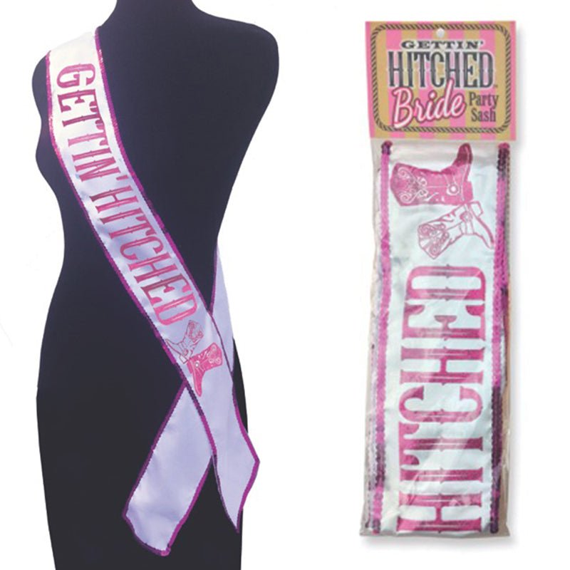 Getting Hitched Glitter Sash - Royal Sins