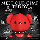 Gimp Teddy Bear - Red - Royal Sins