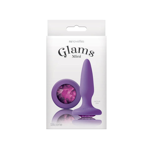 Glams Mini Anal Plug Purple Gem - Royal Sins
