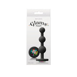 Glams Ripple Anal Plug Rainbow Gem Black - Royal Sins