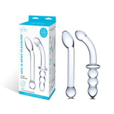 Glas 2 - Piece G - Spot Pleasure Glass Dildo Set - Royal Sins