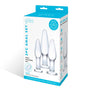 Glas 3 - Piece Glass Anal Plug Training Set - Royal Sins