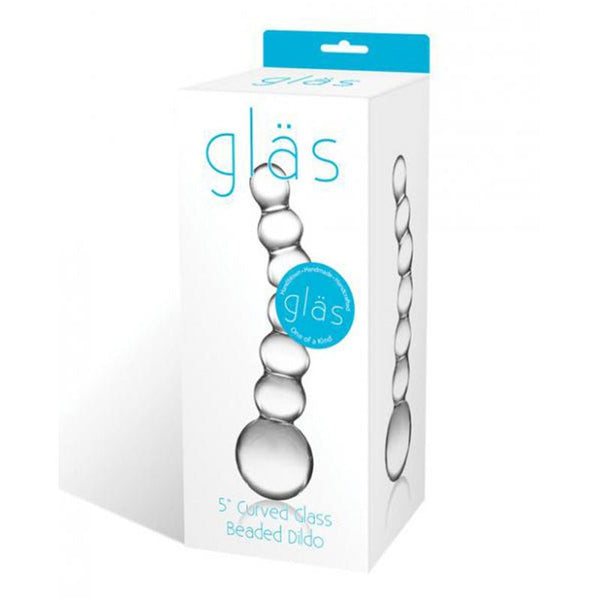Glas 6in Curved Glass G - Spot Dildo - Royal Sins