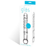 Glas 7 in. Callisto Clear Glass Dildo - Royal Sins