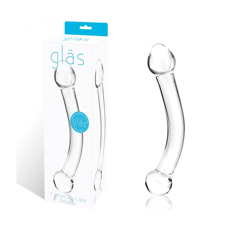 Glas 7 in. Curved Glass G Spot Stimulator - Royal Sins