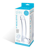 Glas 7 in. Realistic Curved Glass G - Spot Dildo - Royal Sins