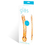 Glas 7.5 in. Orange Tickler Glass Dildo - Royal Sins