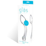 Glas 8 in. Pure Indulgence Anal Slider Prostate Stimulating Glass Dildo - Royal Sins