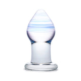 GLAS Amethyst Rain Butt Plug 3.25" - Royal Sins