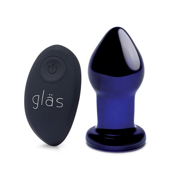 GLAS Rechargeable Butt Plug 3.5&quot; - Royal Sins