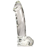 Glass Dildo with Balls - Royal Sins