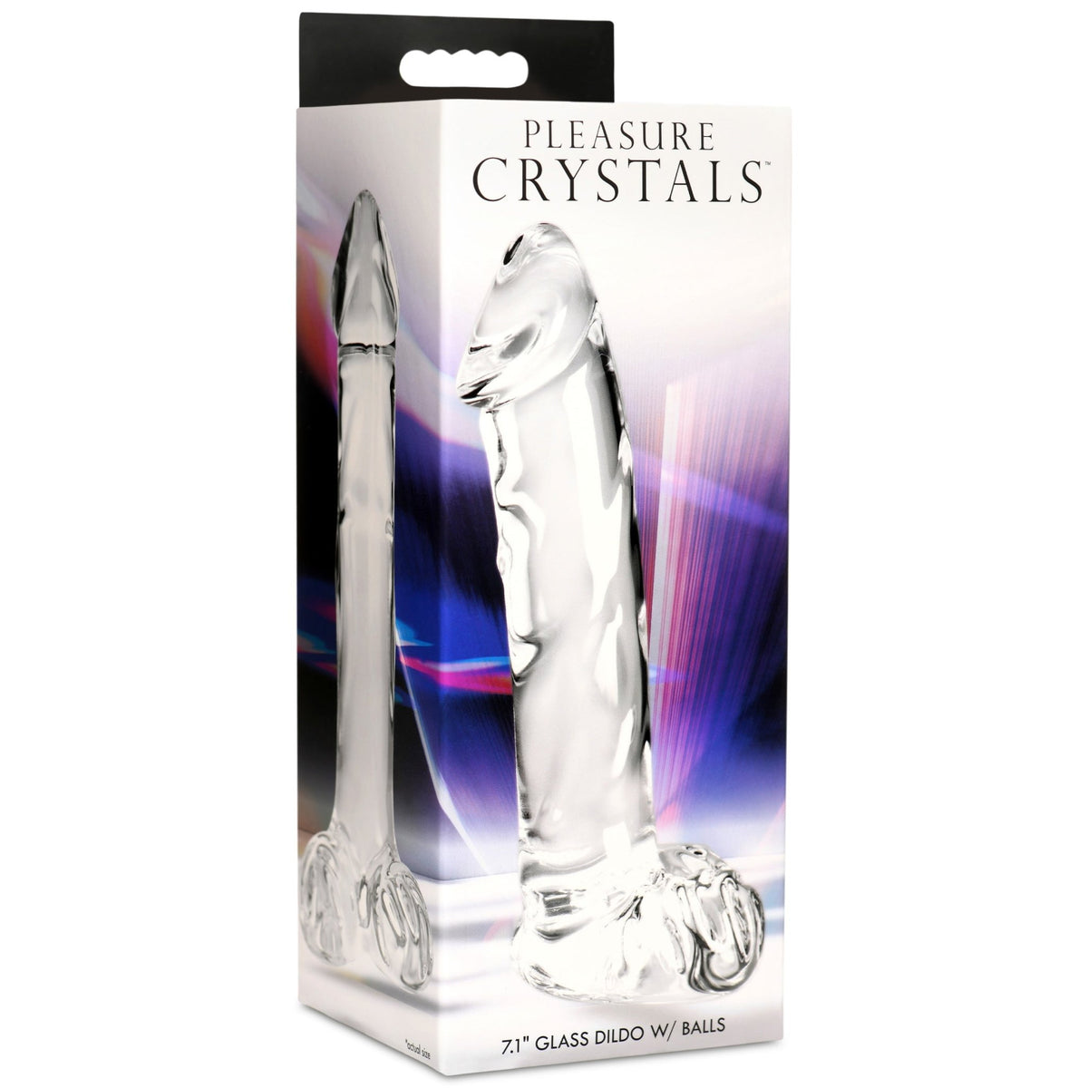 Glass Dildo with Balls - Royal Sins