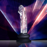 Glass Dildo with Silicone Base - 5.6 Inch - Royal Sins