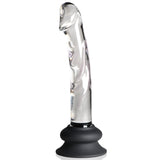 Glass Dildo with Silicone Base - 7 Inch - Royal Sins