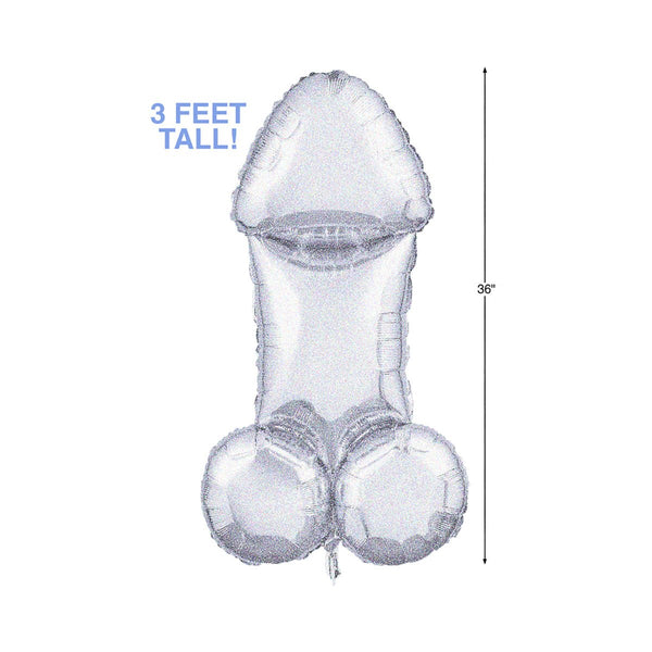 Glitterati Disco Party 3 ft. Mylar Penis Balloon - Royal Sins