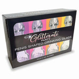 Glitterati Party 6 oz. Penis Shaped Drinking Glass 4 - Pack - Royal Sins