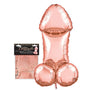 Glitterati Penis Party 3 ft. Rose Gold Mylar Balloon - Royal Sins