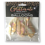 Glitterati Penis Party Balloons 5pk - Royal Sins