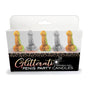 Glitterati Penis Party Candles 5pk - Royal Sins