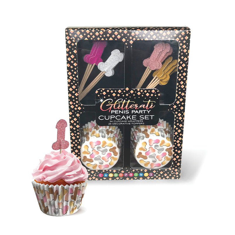 Glitterati Penis Party Cupcake Set - Royal Sins