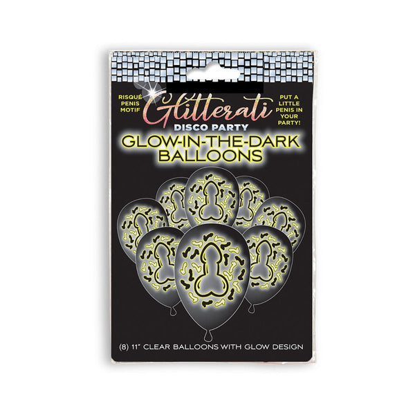 Glitterati Penis Party Glow in the Dark Balloons - Royal Sins
