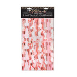 Glitterati Penis Party Metallic Foil Curtains 2 - Pack - Royal Sins