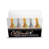 Glitterati Penis Party Sparkling Candles 5 - Pack - Royal Sins