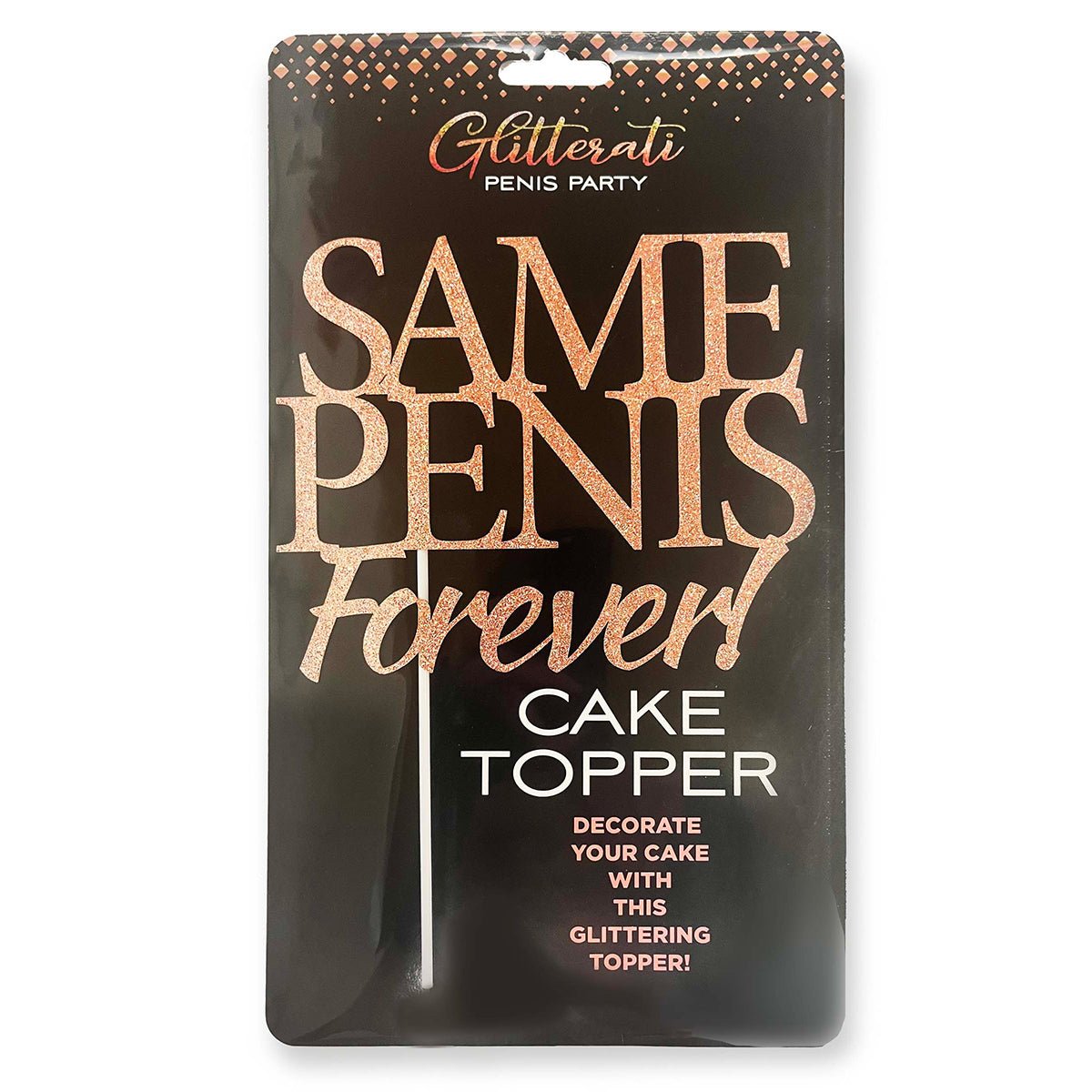 Glitterati Same Penis Forever Cake Topper - Royal Sins