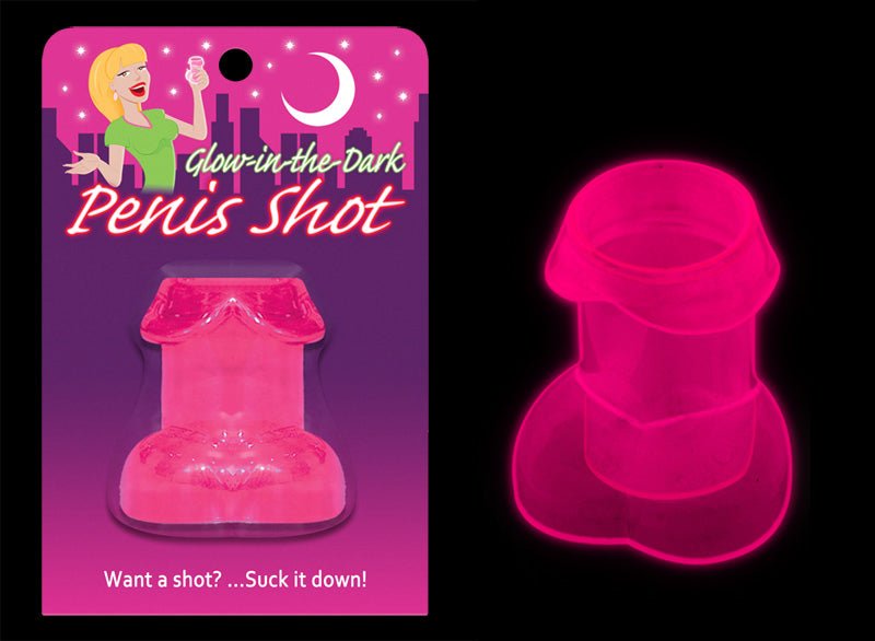 Glow - in - the - Dark Penis Shot Pink - Royal Sins