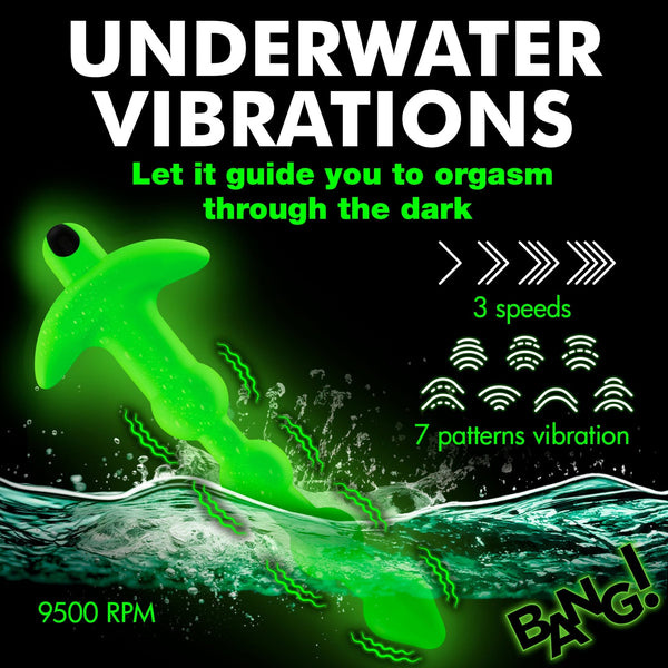 Glow - in - the - Dark Silicone Anal Beads - Royal Sins