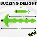 Glow - in - the - Dark Silicone Anal Beads - Royal Sins