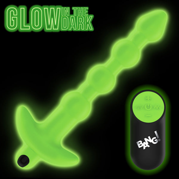 Glow - in - the - Dark Silicone Anal Beads - Royal Sins