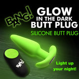 Glow - in - the - Dark Silicone Butt Plug - Royal Sins