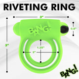 Glow - in - the - Dark Silicone Vibrating Cock Ring - Royal Sins