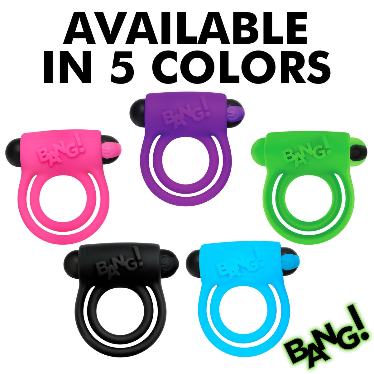 Glow - in - the - Dark Silicone Vibrating Cock Ring - Royal Sins