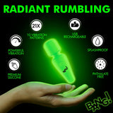 Glow - in - the - Dark Silicone Wand - Royal Sins