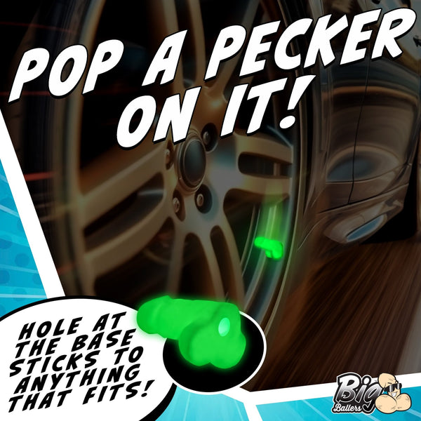 Glow in the Dark Snap - on Peckers - Royal Sins