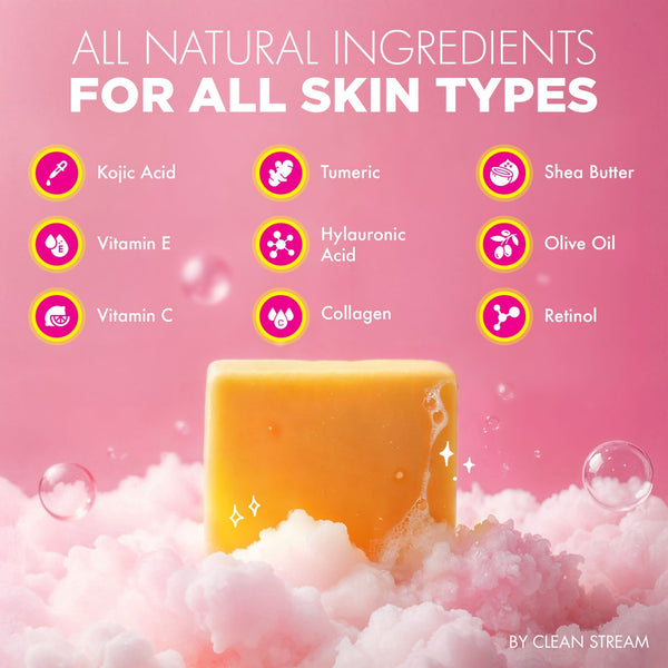 Glow Kojic Acid Brightening Dark Spot Remover Soap - Royal Sins