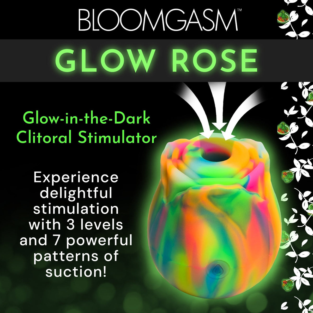 Glow Rose Glow - in - the - Dark Clitoral Stimulator - Royal Sins